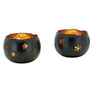 Photo DBO4830 : Lacquered metal candle holders