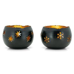 Photo DBO4830 : Lacquered metal candle holders