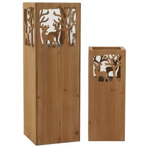 Photo DBO497S : Pine wood lanterns