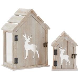 Photo DBO499SV : Pine wood lanterns