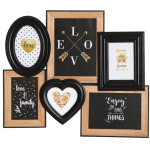 Photo DCA2440V : Wooden multiple pictures frame