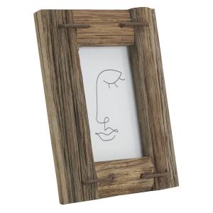 Photo DCA2641V : Recycled wood and glass photo frame