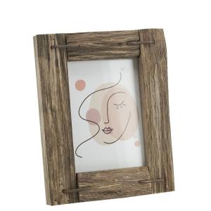Photo DCA2642V : Recycled wood and glass photo frame