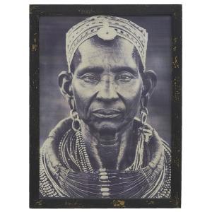 Photo DCA2680 : Wooden frame - African man