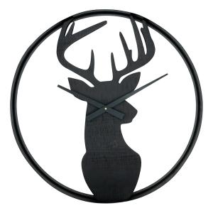 Photo DHL1720 : Horloge en bois et métal