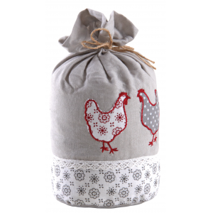 Photo DMA1410 : Hen doorstop in cotton and linen