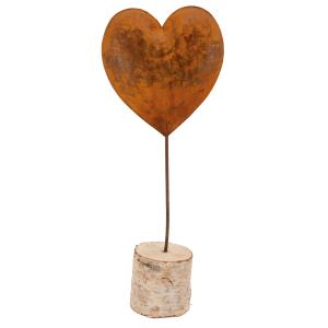 Photo DMA1850 : Coeur en métal effet rouillé