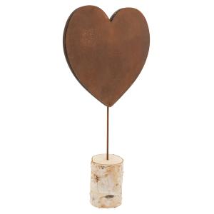 Photo DMA1860 : Coeur en métal effet rouillé