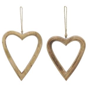 Photo DMO182S : Set of 2 hanging hearts