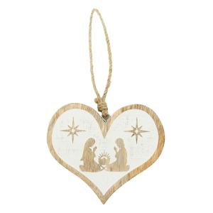 Photo DMO2020 : Mango wood hanging heart