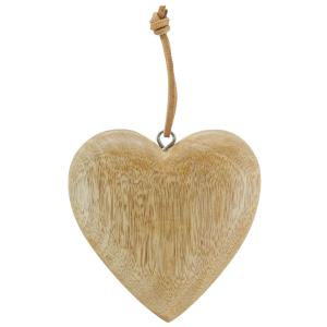Photo DMO2060 : Coeur à suspendre en manguier