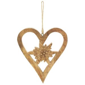 Photo DMO2130 : Coeur en manguier à suspendre
