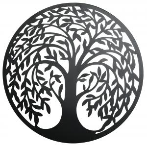 Photo DMU2210 : Round metal wall decor Tree