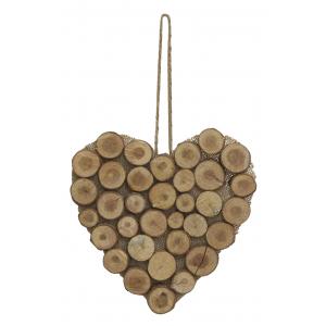 Photo DMU2291 : Pine wood logs as heart-shaped