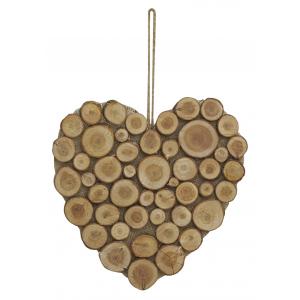Photo DMU2292 : Pine wood logs as heart-shaped