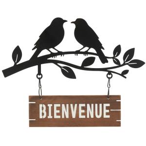 Photo DMU2690 : Décoration murale en métal et bois