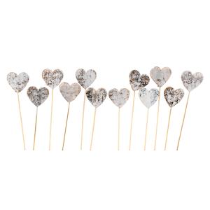Photo DPI184S : Birch wood heart picks