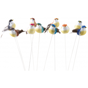 Photo DPI187S : 10 pieces of decorative birds