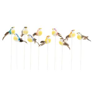 Photo DPI187S : 10 pieces of decorative birds