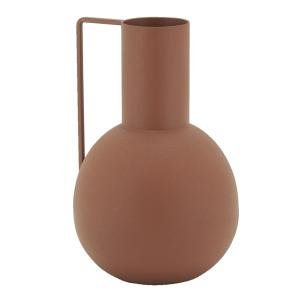 Photo DVA1900 : Vase en métal terracotta