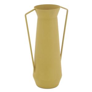 Photo DVA1970 : Vase amphore en métal teinté jaune