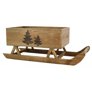 Photo DVI1930 : Stained wood sledge Christmas tree