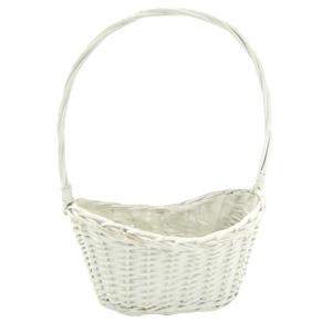 Photo FCO5520P : White lacquered willow basket