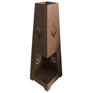 Photo GCH2100 : Rusty finish metal garden stove