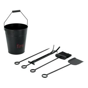 Photo GCH212S : Bucket with fireplace accessories
