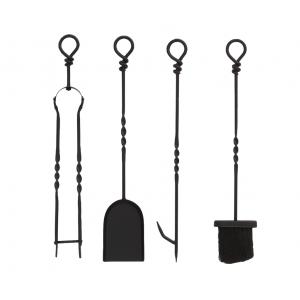 Photo GCH241S : Wrought iron fireplace tools