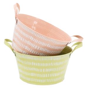 Photo GCO3631 : Round lacquered metal basket