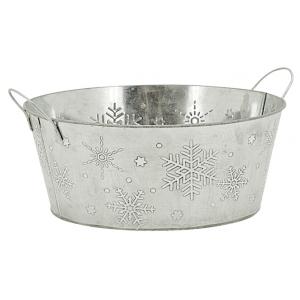 Photo GCO4180 : Galvanized metal basket Christmas Tree