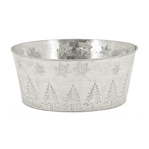 Photo GCO4220 : Round galvanized metal basket Christmas Tree