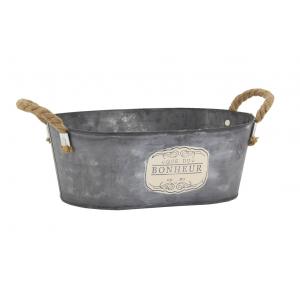 Photo GCO4540 : Patinated ovale metal basket