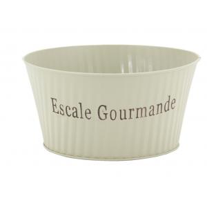 Photo GCO4552 : Corbeille en métal patiné