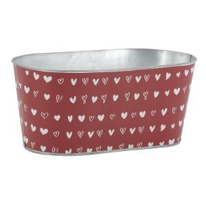 Photo GCO4623 : Metal ovale floral containers - Hearts