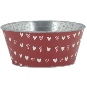 Photo GCO4632 : Metal round floral containers - Hearts