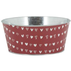 Photo GCO4633 : Metal round floral containers - Hearts