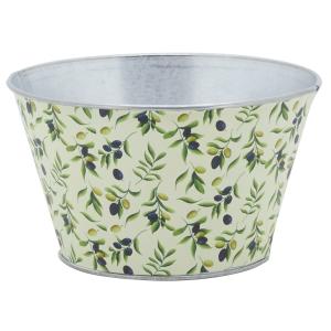 Photo GCO4651 : Metal basket with Olives design