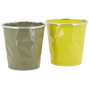 Photo GCP2300 : Lacquered metal flower pot cover