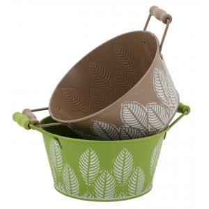 Photo GDA1021 : Lacquered metal embossed basket
