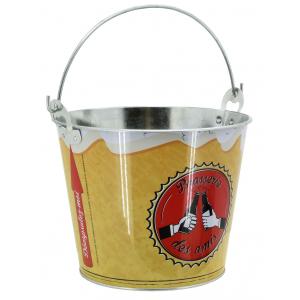 Photo GSE1590 : Galvanized metal bucket Brasserie des amis