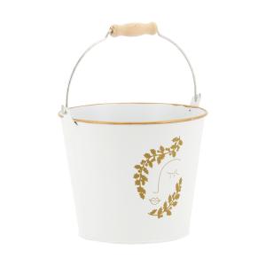 Photo GSE1603 : White lacquered metal floral containers