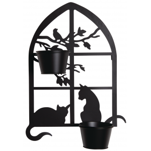 Photo JAC1590 : Lacquered metal cat frame