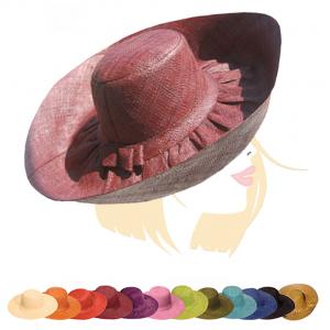 Photo JCH1570 : Raffia matting wide-brimmed hat