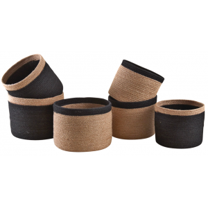 Photo JCP390S : Round jute pot covers