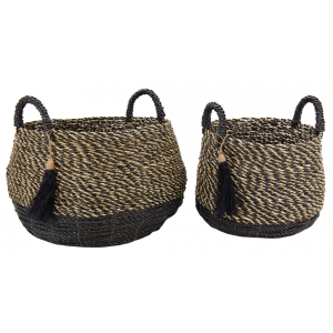 Photo JCP413S : Raffia and seagrass planters