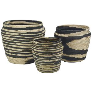 Photo JCP431S : Set of 3 corn husk baskets