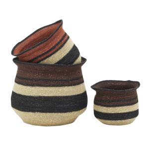 Photo JCP433S : Set of 3 seagrass baskets