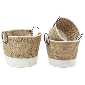 Photo JCP451S : Baskets in rush and cotton